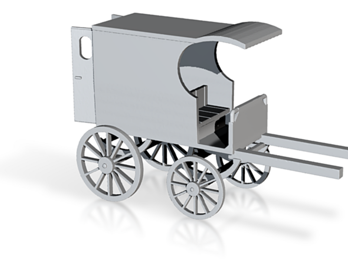 LIGHT DELIVERY WAGON DOOR OPEN O SCALE 3d printed