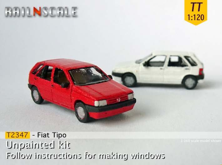 Fiat Tipo (TT 1:120) 3d printed