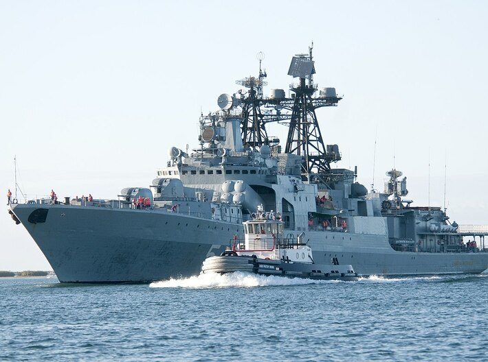 Nameplate Адмирал Пантелеев 3d printed Udaloy-class anti-submarine destroyer Admiral Panteleyev.
