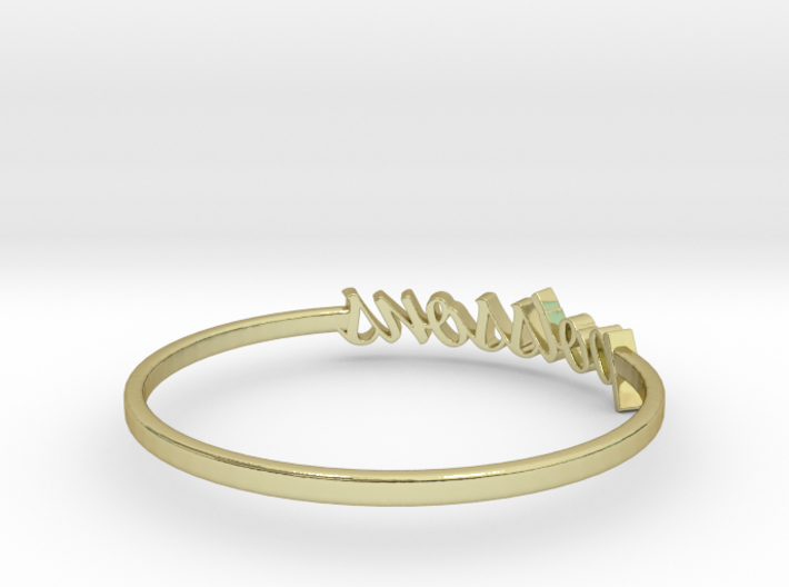 Astrology Ring Poissons US7/EU54 3d printed 18K Yellow Gold Pisces / Poissons ring