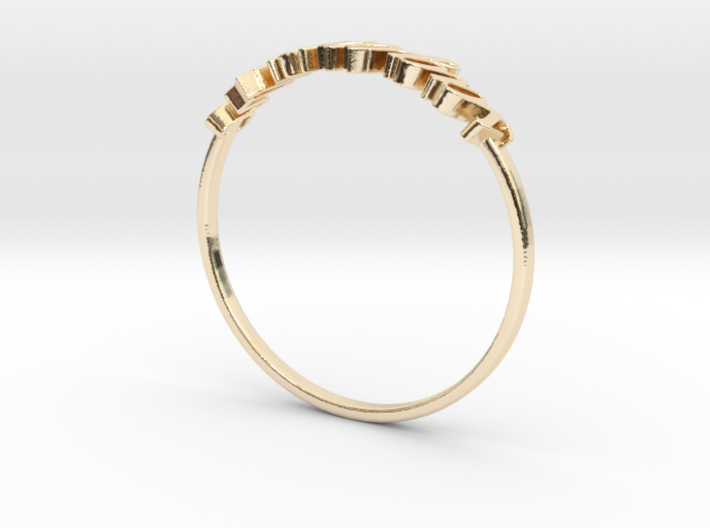 Astrology Ring Sagittaire US5/EU49 3d printed 14k Gold Plated Brass Sagittarius / Sagittaire ring