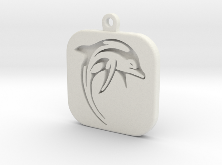 Dolphin Keychain 3d printed