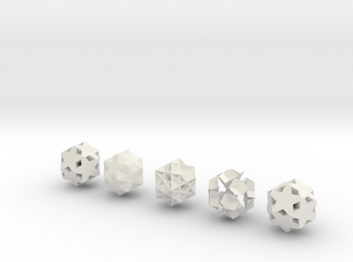 Self Intersecting Quasi Regular Polyhedra 3d printed