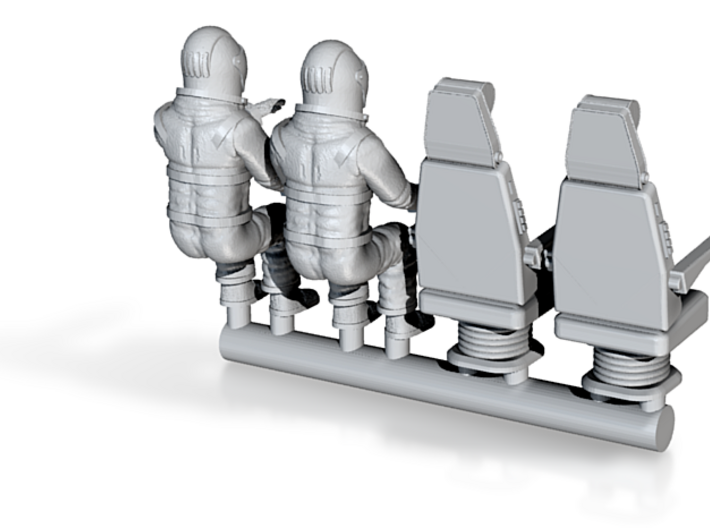 SPACE 2999 1/93 PILOTS WITH SEATS 3d printed