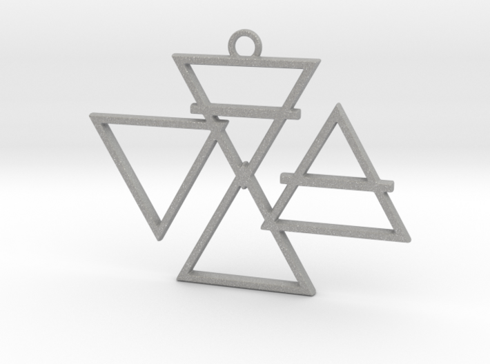 Elemental Symbols Pendant 3d printed