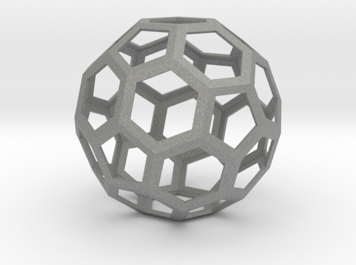 lawal 175 mm skeletal truncated icosahedron shell 3d printed