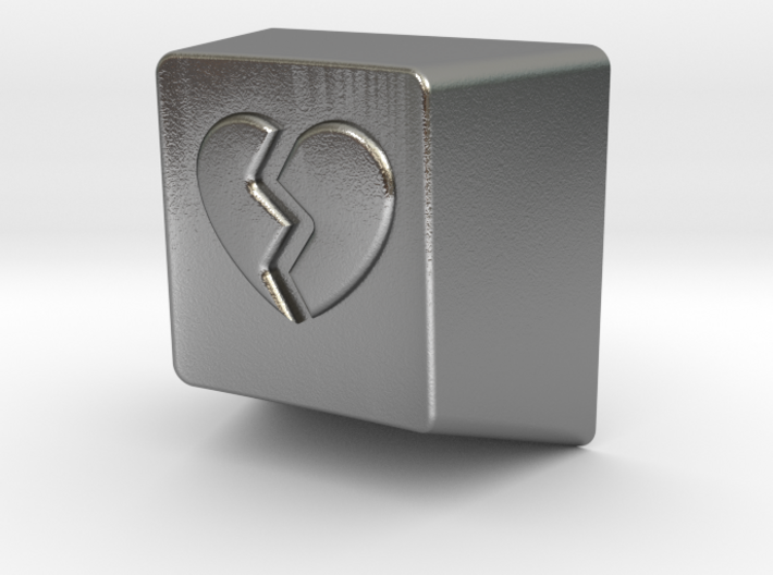 Broken Heart MX Keycap 1U R1 3d printed