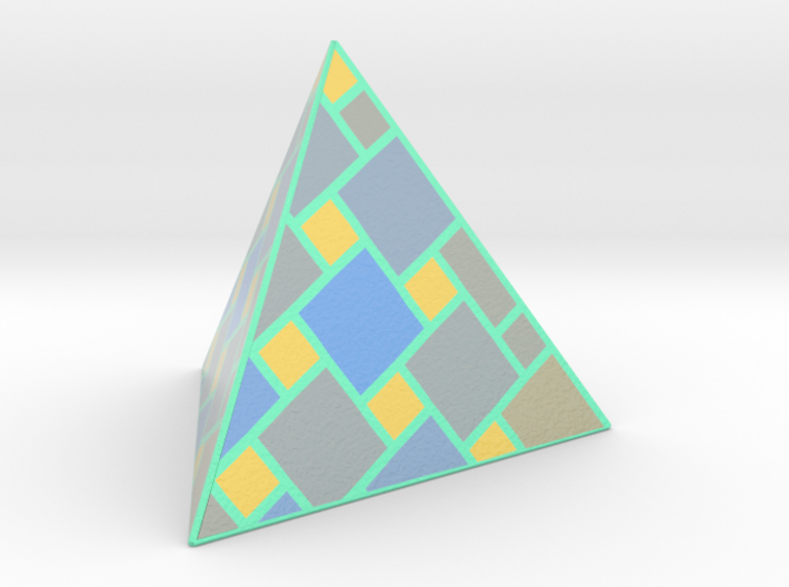 a cubic pyramide 3d printed