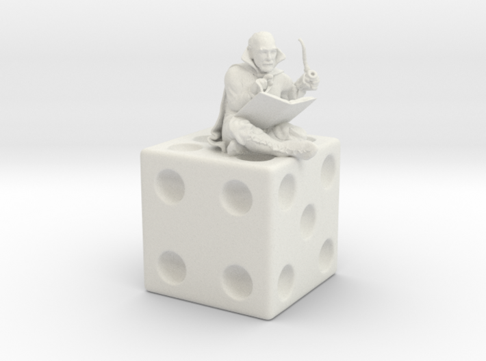 Gygax on a Die figurine 3d printed