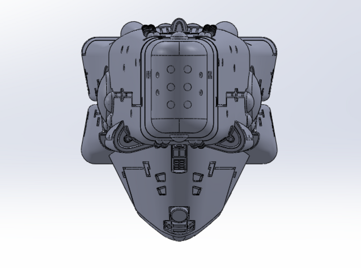 LoGH Imperial Cruiser 1:8000 3d printed 