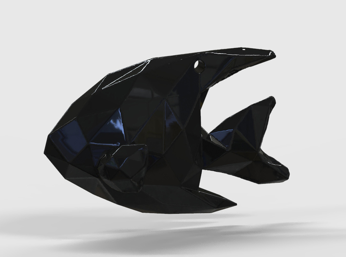 Angelfish - Ocean Charm Origami 3D Pendant  3d printed 