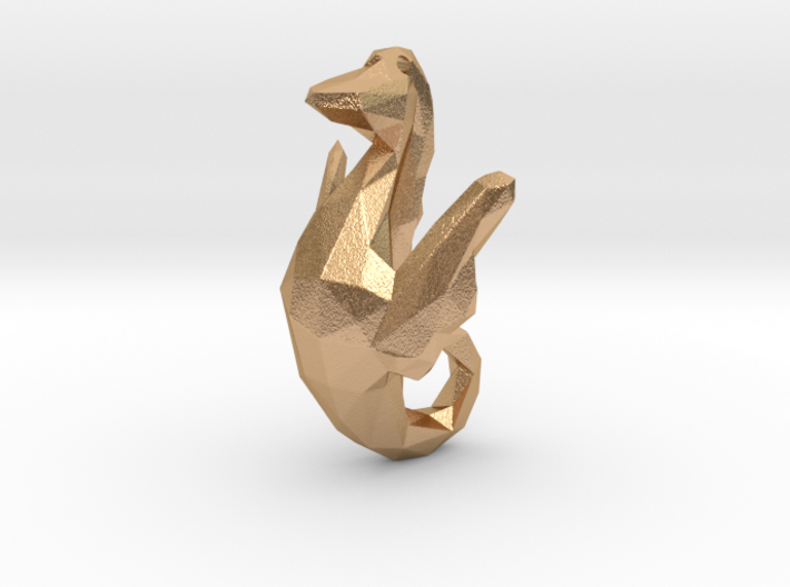 Sea Horse - Ocean Charm Hippocampus 3D Pendant 3d printed