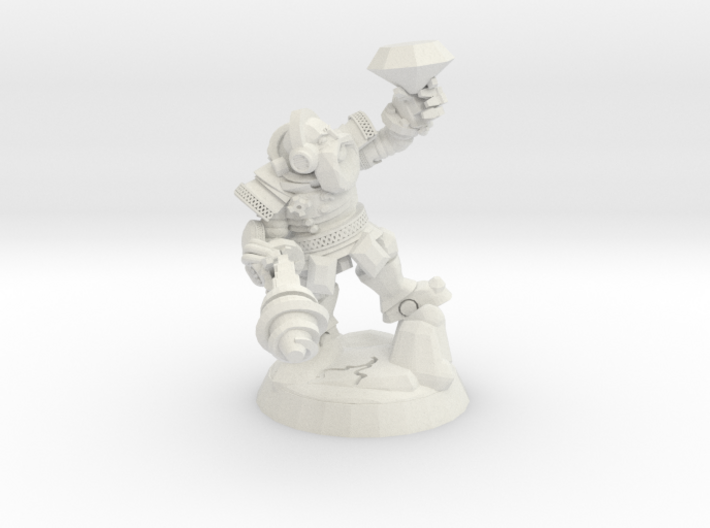 Space Dwarf Miner 3d printed