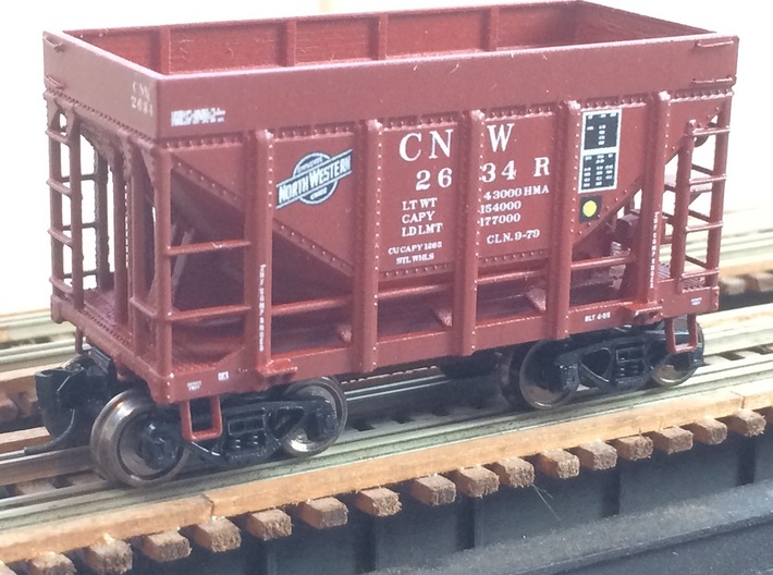 CNW Ore Car Four Pack, TT Scale 3d printed
