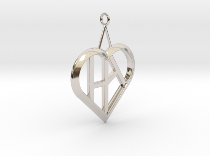 Heart of love pendant [customizable] 3d printed
