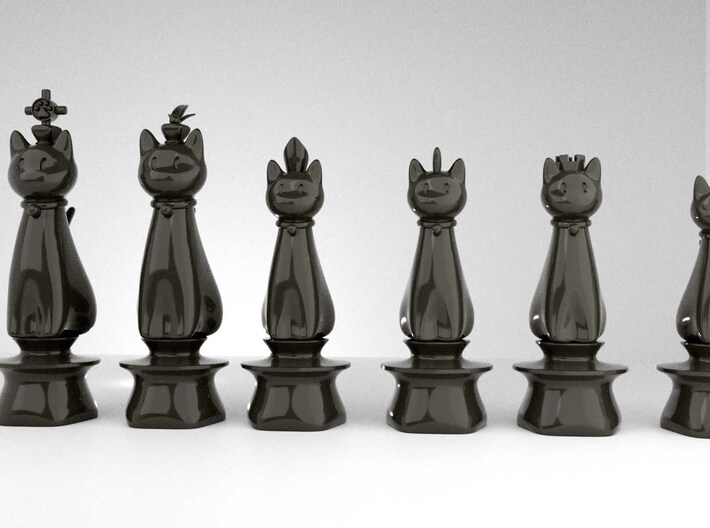 Cat Kingdom 3d printed The Black pieces