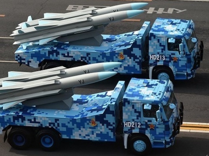YJ-12 / Yingji-12 Anti-ship Cruise Missile 3d printed 