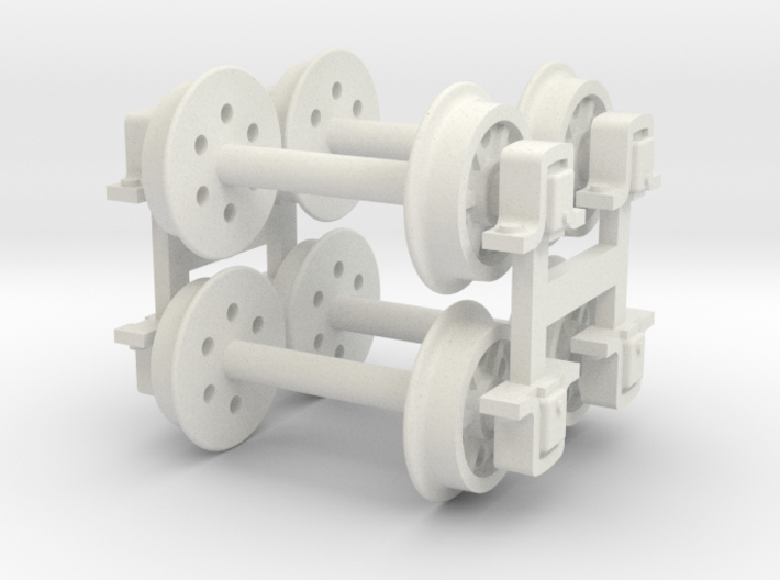 O14 dummy Hudson skip wheelset (4 axles) 3d printed