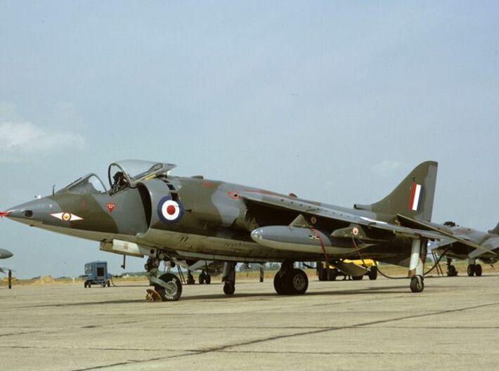 Nameplate Harrier GR.1 3d printed 