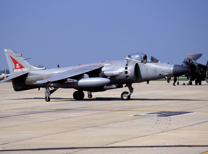 Nameplate Sea Harrier FA2 3d printed 
