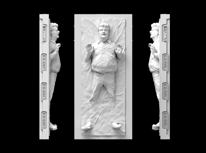 George Lucas in Carbonite (20cm) 3d printed 