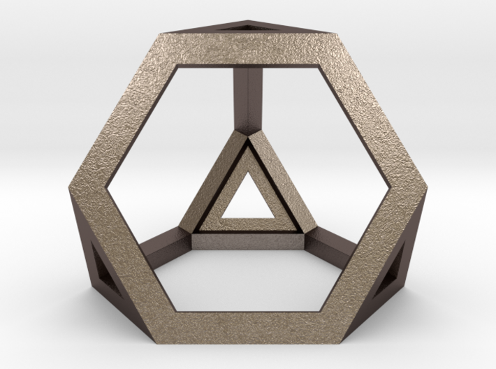 Truncated Tetrahedron 3d printed