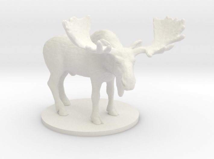 The White Moose 3d printed 
