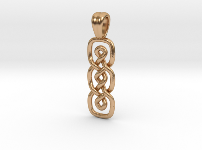 Double loop [pendant] 3d printed