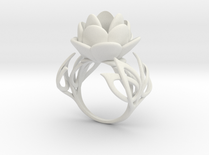 Flower with Leaves 3d printed