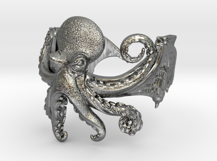 The Cthulhu Ring 3d printed