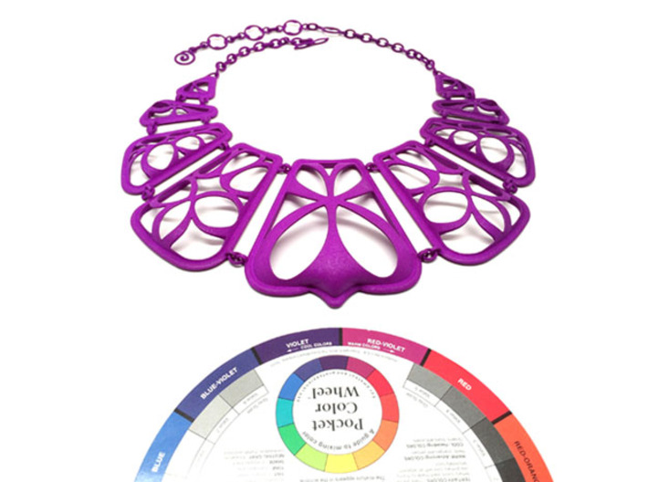 Flow Design Cleopatra Style Statement Necklace 3d printed 