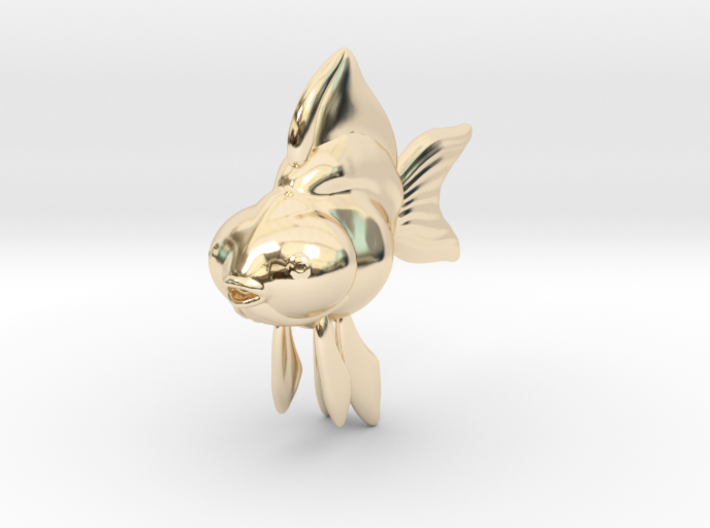 Lucky Fish Pendant 3d printed