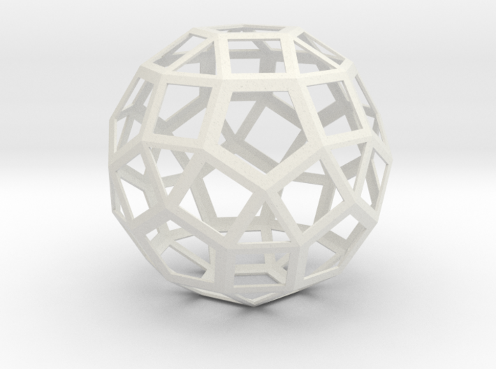 Lawal 167 mm v2 skeletal rhombicosidodecahedron 3d printed