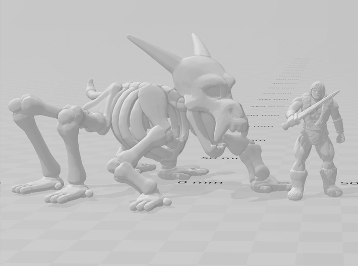 Skeleton Beast miniature model fantasy games dnd 3d printed 