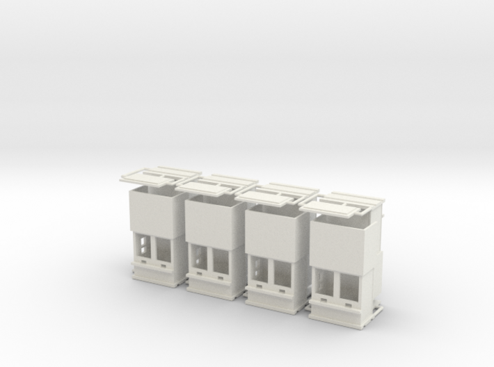 carnival &quot;8 ticketboxes&quot; 1:87 (H0 scale) 3d printed