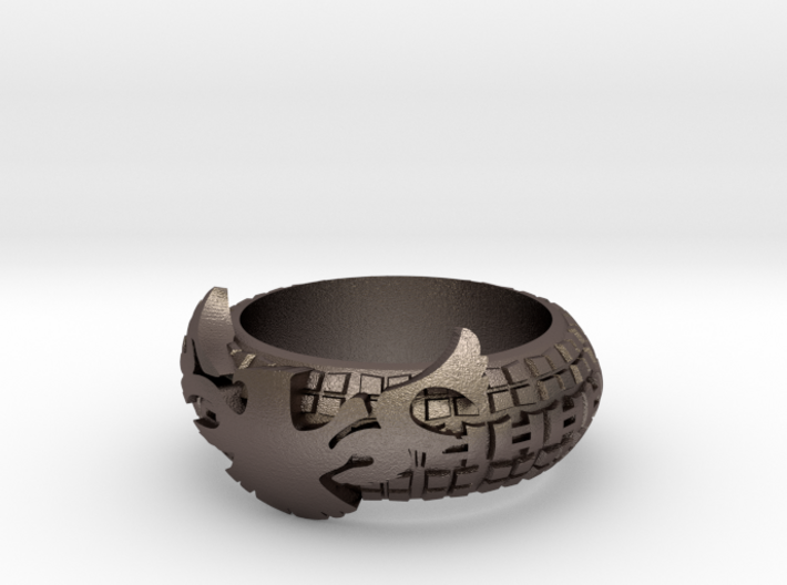 50505BMX EVEN BAND Ring SIZE10.5 3d printed