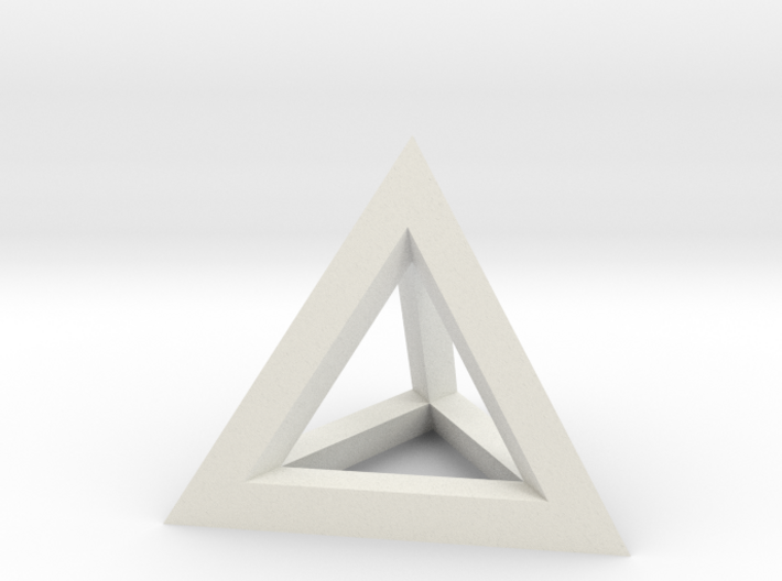 Hollow Pyramid Pendant 3d printed