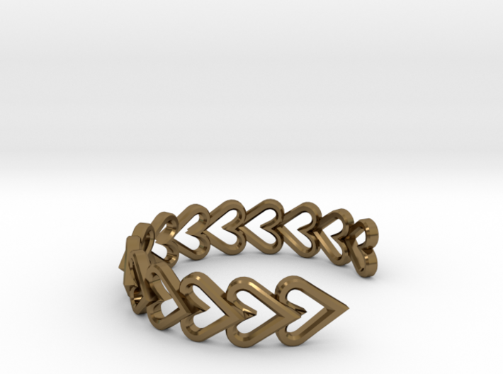 FLYHIGH: Open Heart Vertical Bracelet 3d printed