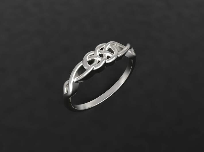 Celtic Knot ring 3d printed