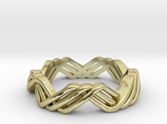 Twisted ring 3d printed 