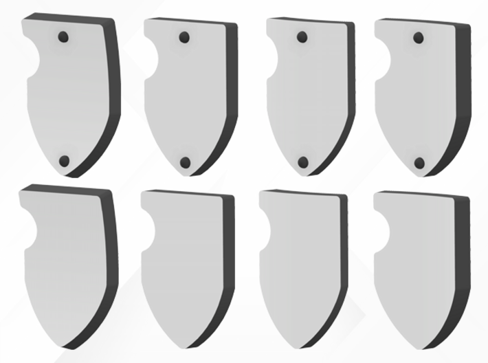 24x Veteran shields. Generic, Point 3 3d printed 