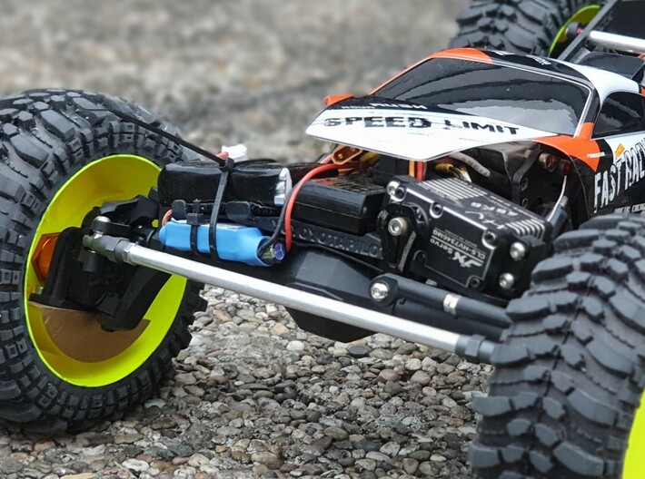 shafty front axle electronics tray axial capra 3d printed 