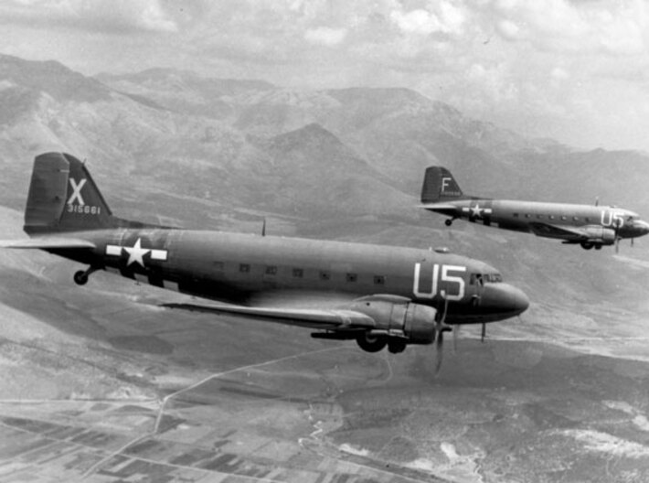 Nameplate C-47 Skytrain 3d printed Photo: US Air Force.