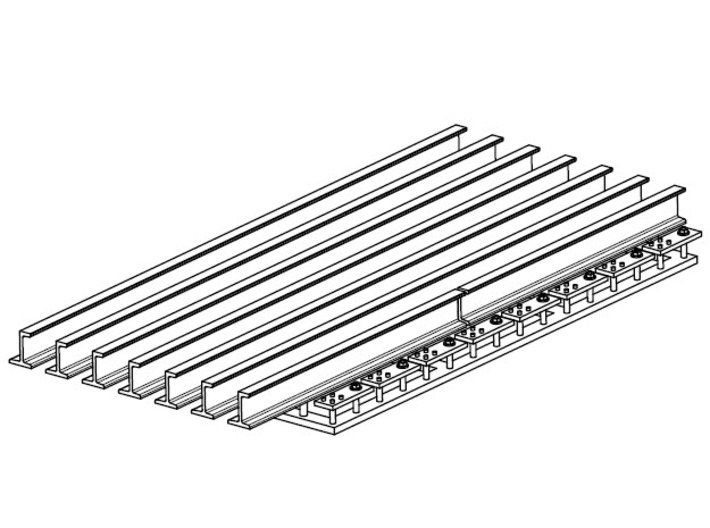 Minenbahn Schienensatz 1:40 Typ-C (Verlängerung) 3d printed 