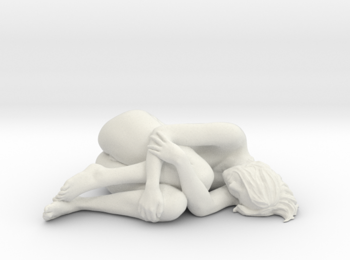 Delicate Eve lying nude - Scale 1/10 3d printed