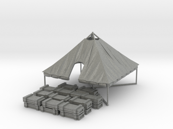 1/72 WWII US M1934 Tent with rolled up sides 3d printed