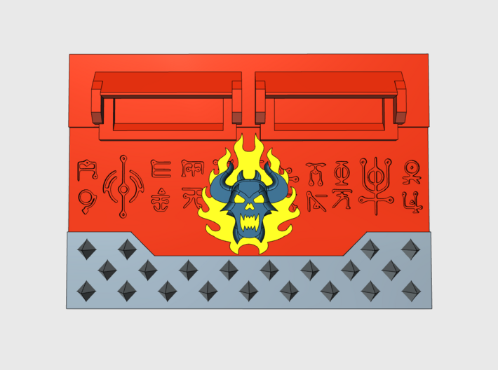 Burning Demon : Standard APC Frontplate 3d printed
