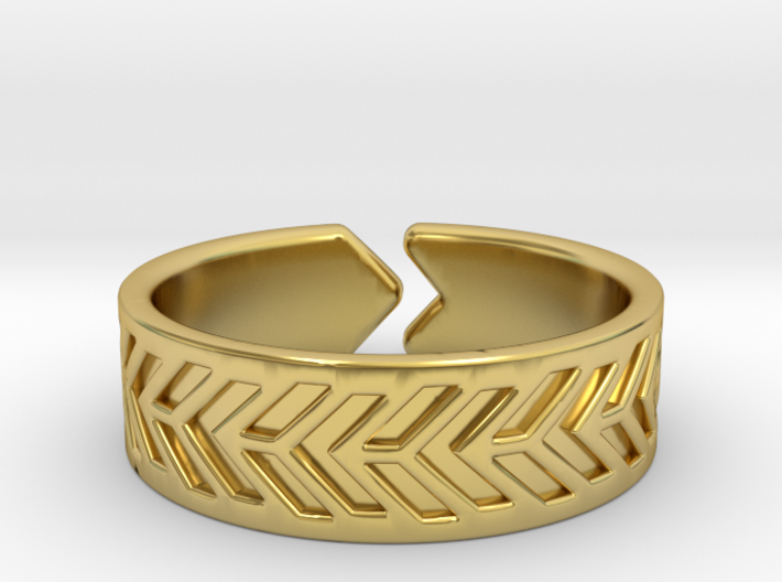 Rafters [scalable ring] 3d printed