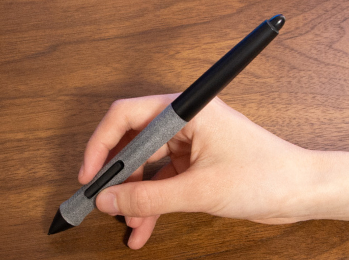 Grip for Wacom Pro Pen 1 & 2 (Knurling Pattern) 3d printed 