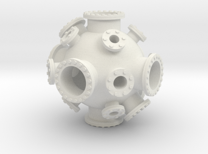 Mini vacuum chamber - Spherical. 3d printed
